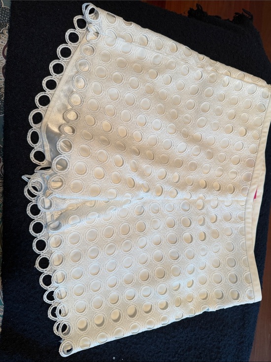 Catherine Malandrino Pants - Catherine Malandrino White Eyelet High-Waist Shorts